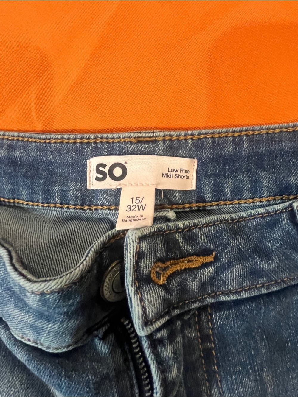 SO Faded Blue Distressed Denim Cutoff Shorts - Picture 3 of 13